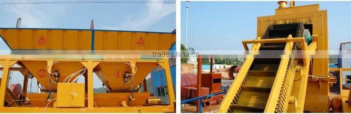 YHZS25 Mobile high quality popular mixed concrete batching plant