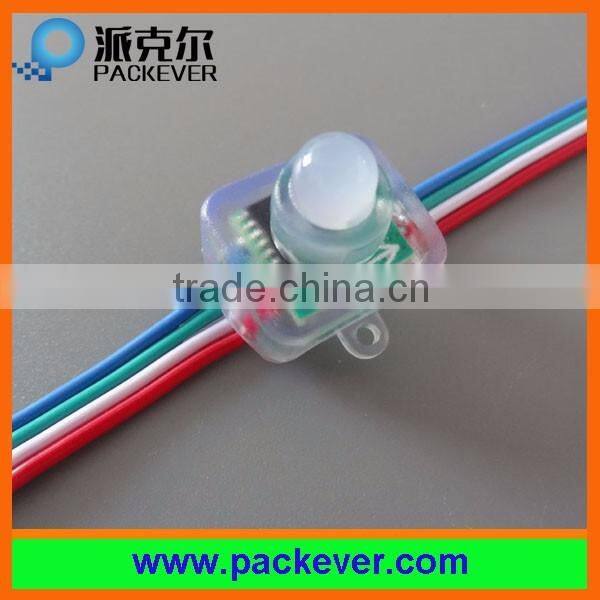 12mm 5V/12V full color square shape ws2801 LED pixel strand