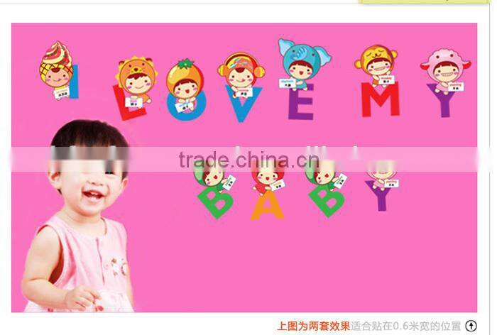 Home tree decor kids fun alphabet letter wall stickers