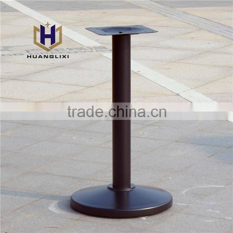 Cost effective composite table frame, composite plastic base, black table feet