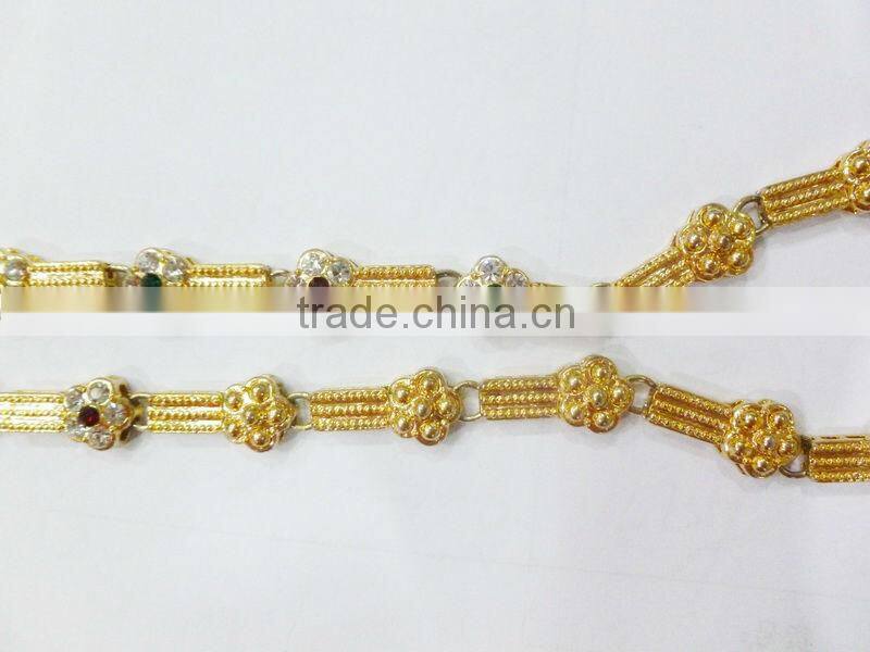 Wholesale african jewelry sets 18k jewelry display set arabic bridal necklace set