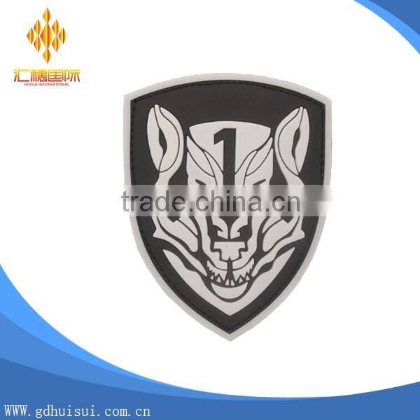 Top quality cheap custom bat shape PVC patches