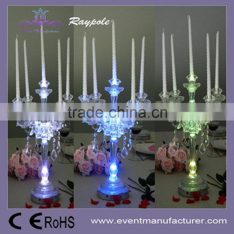 Wireless RGB vase led centerpiece light base for bear/wine bucket