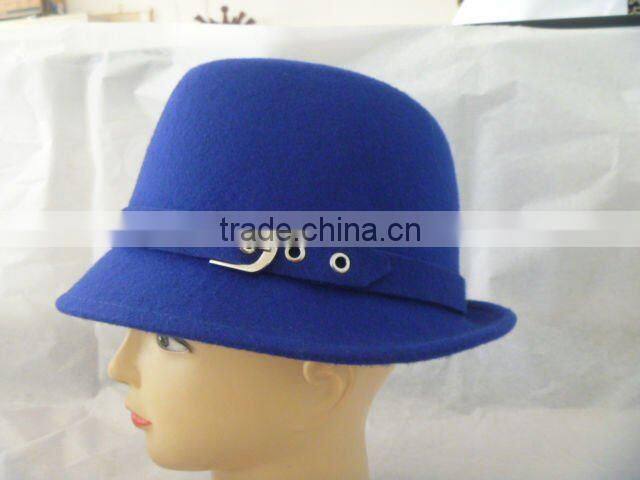 2012 fashion women wool felt fedora trilby hat