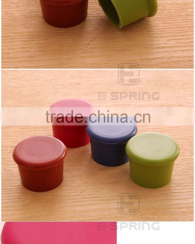 Wholesale soft bottle cork with customer logo silicone bottle stopper