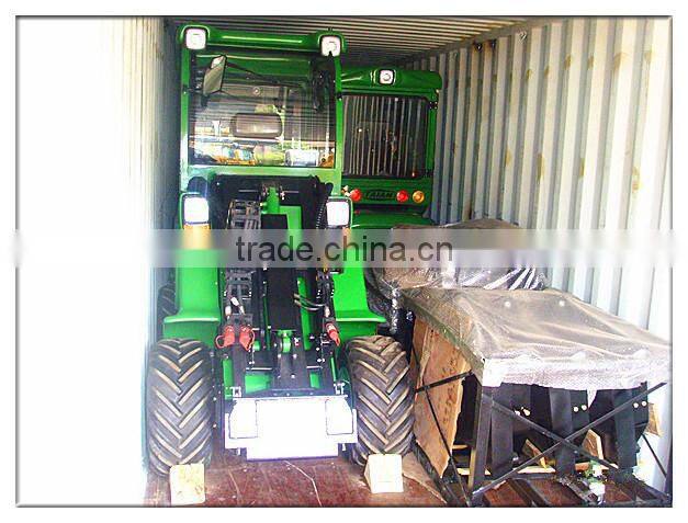 china elegant mini wheel loader DY840 small garden loader with hedge trimmer