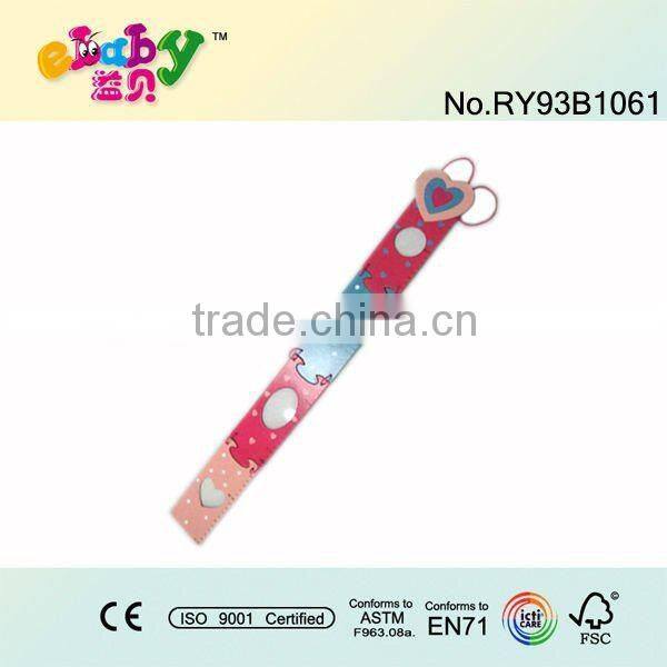 wooden growth chart for decoration