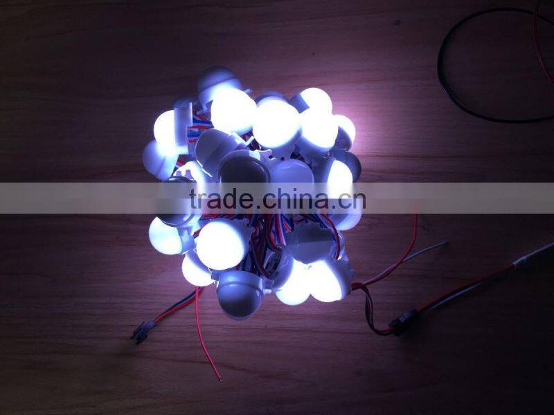 ball shape 3pcs of 5050 RGB shopfront signage led pixel piont light with waterproof IP65
