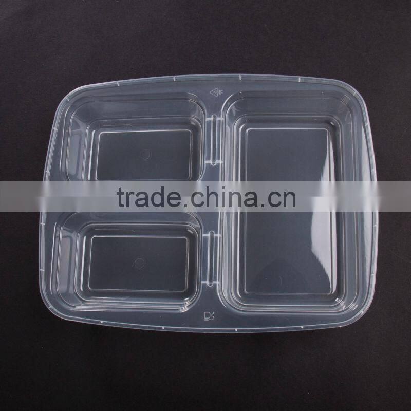 SM6-1109 FOOD INDUSTRY WHOLESALE DISPOSABLE PLASTIC BENTO BOX FAST FOOD PACKAGING BOX WITH COLOR PRINTED
