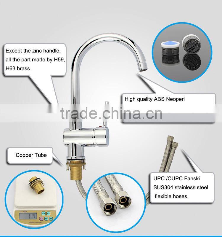UPC 61-9 NSF Brass Kitchen Sink Faucet