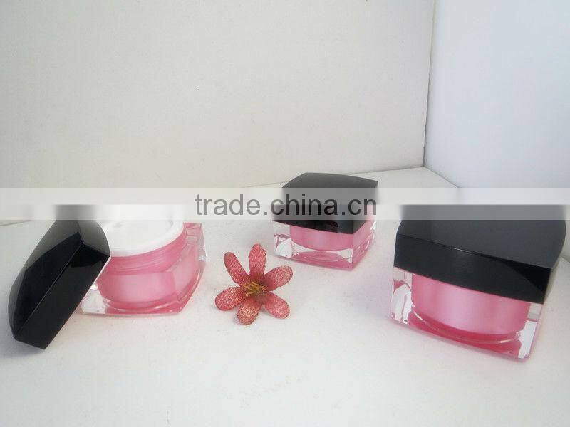 cosmetic cream jar with white colour