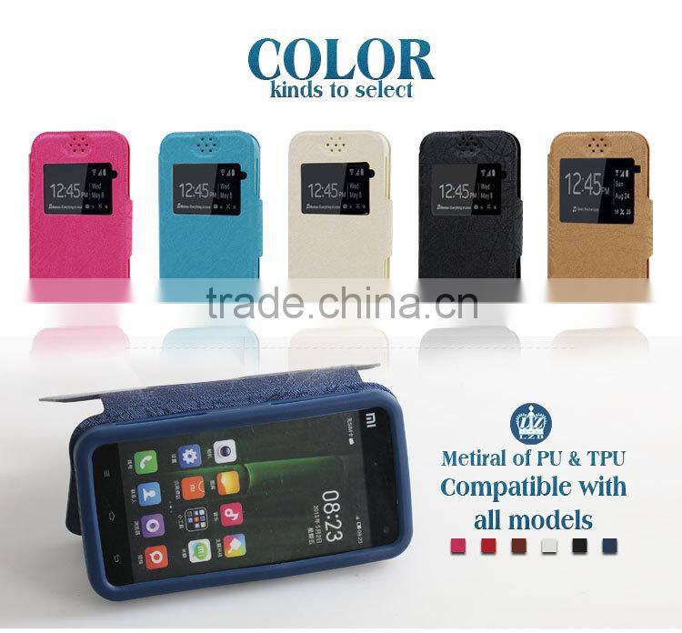 LZB fancy silicone and pu leather phone case for Xiaomi M2A