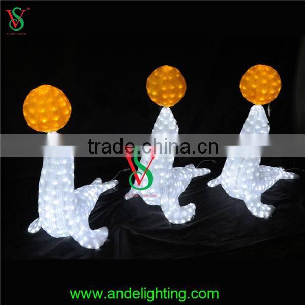 Christmas toy Sea lion figure light