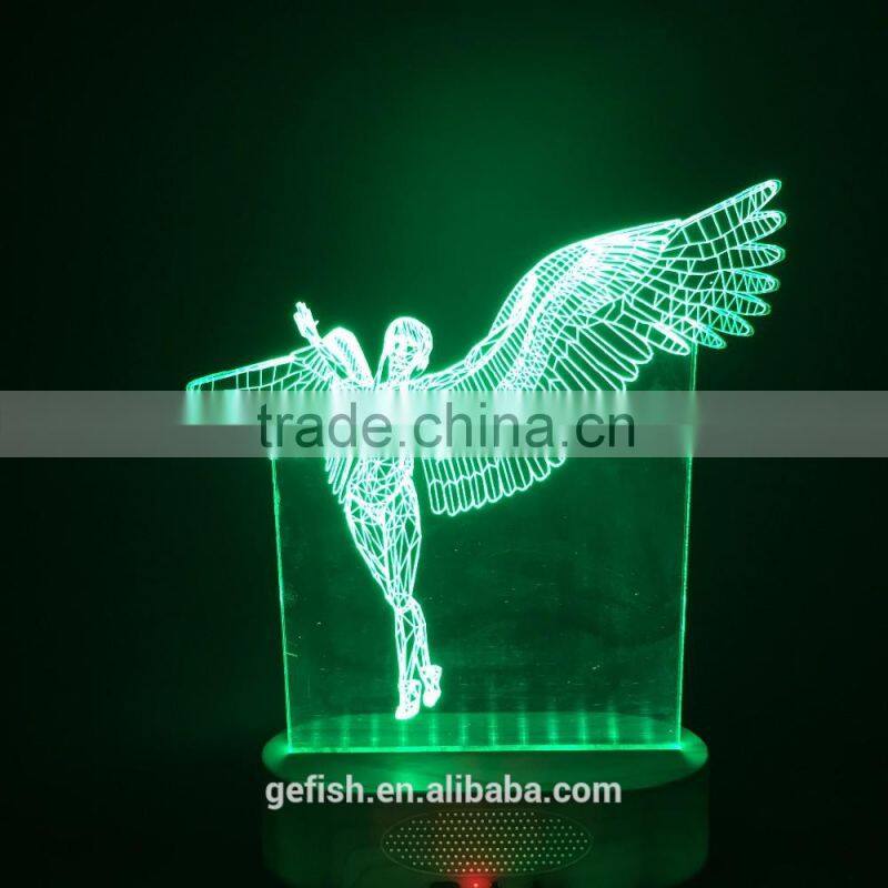 Hot acrylic 3D lamp for Christmas gift