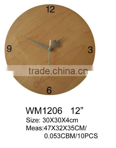 MDF ROUND WALL CLOCK