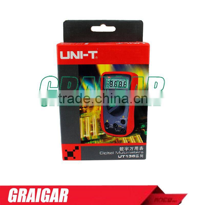 UNI-T UT136D Handheld Auto-ranging Digital Multimeters Data Hold LCR Meter AC DC Frequency Resistance automatic range multimeter