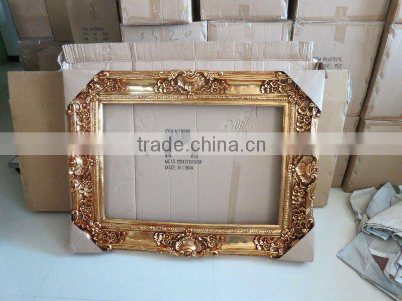 hot sale new style 24x36" wall resin moulding antique gold oil painting frame painting frame