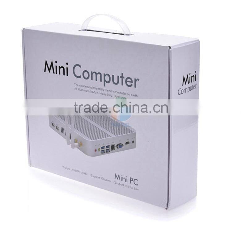 2*COM 4*USB3.0 Intel Core i3 4010u Processor Fanless Mini Rugged Industrial PC with 300M WIFI Win 10