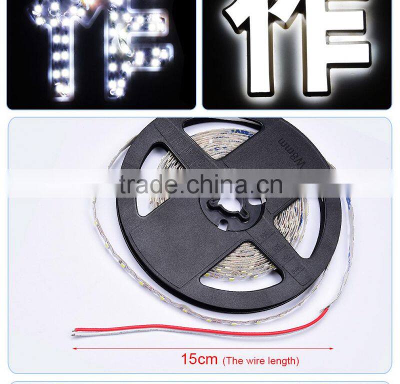 12V/24V 72leds/m waterproof IP 65 flexible SMD2835 led strip light