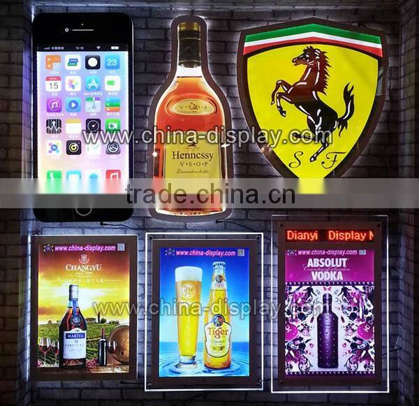 Advertising Poster Display LED Backlit Signage Photo light box Display