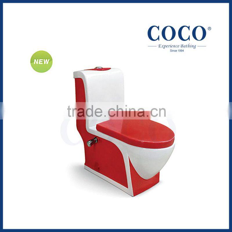 washdown one piece red toilet