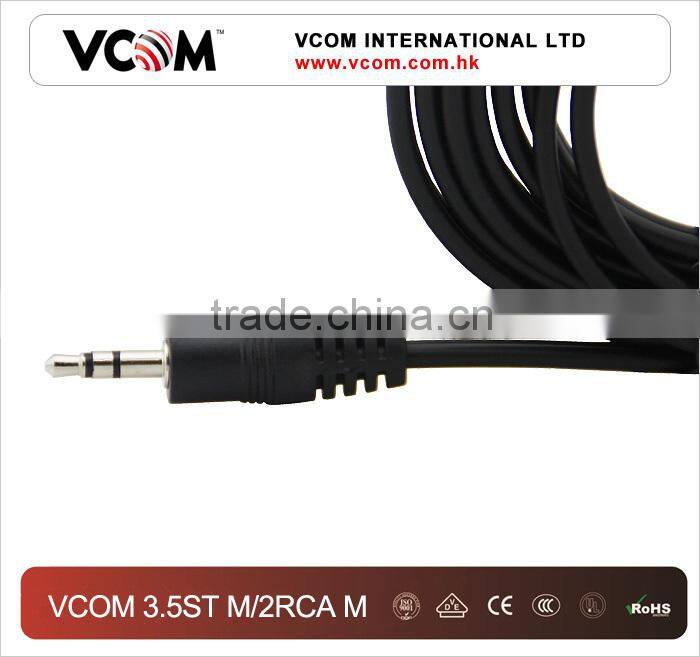 2015 Top Selling 3.5mm Jack AV Cable to 2 RCA Cable