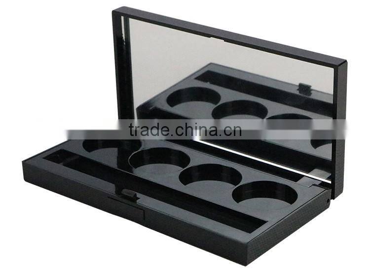 hot sale empty plastic compact eyeshadow palette case for cosmetic empty packaging