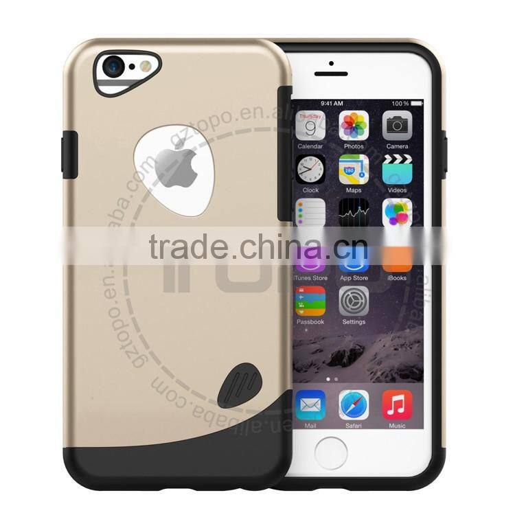 Hybrid armor shockproof protective PC+TPU mobile phone cover hard plastic Hit color case for iPhone 6 6s 6s plus 5se