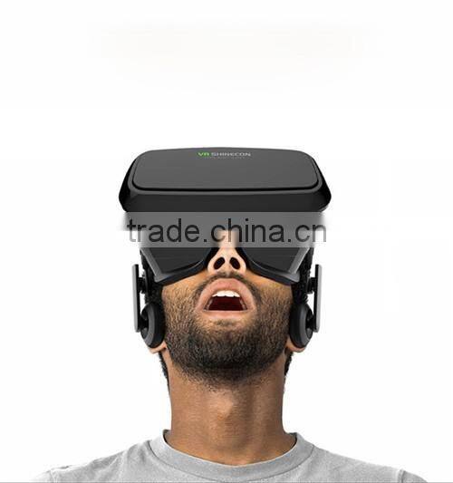 100% Original VR SHINECON Virtual Reality 3D Glasses Helmet VR BOX Movie for Samsung 4.7~6 inch Smartphone+Wireless Gamepad 1.0
