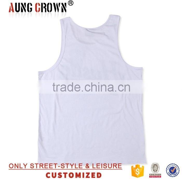 OEM men's white tank top sexy boy tank top