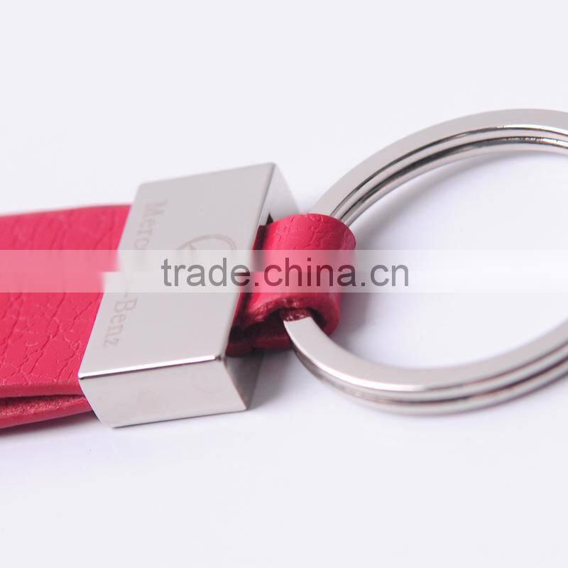 promotional custom leather keychain