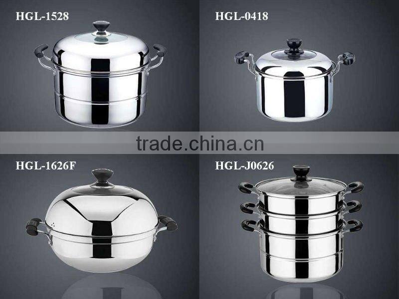 2014 LASTEST Stainless steel Frying Pan Induction Bottom