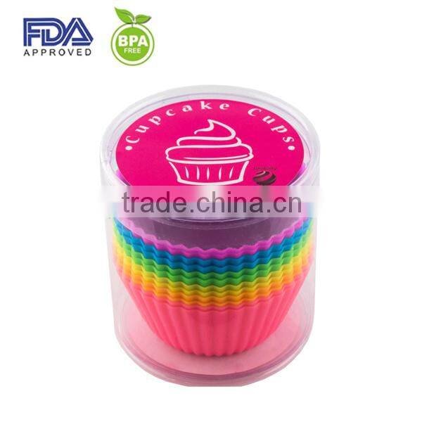 flower shape silicone teacup cupcake mold