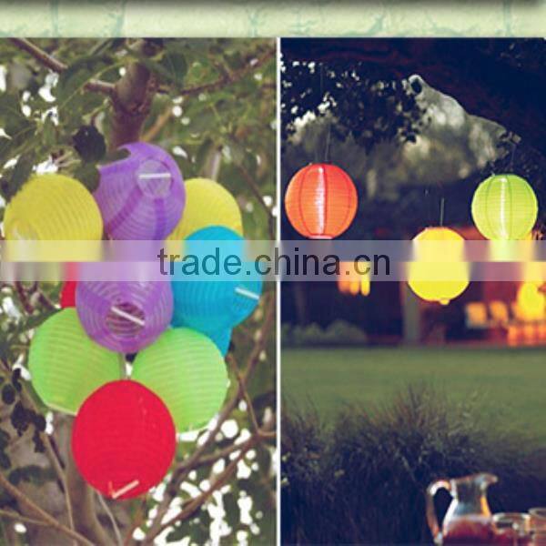 hanging outdoor string lights