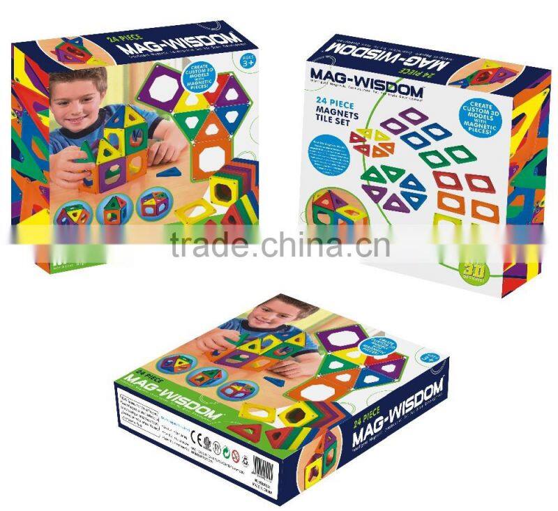 24pcs Magnetic Construction Blocks Toys