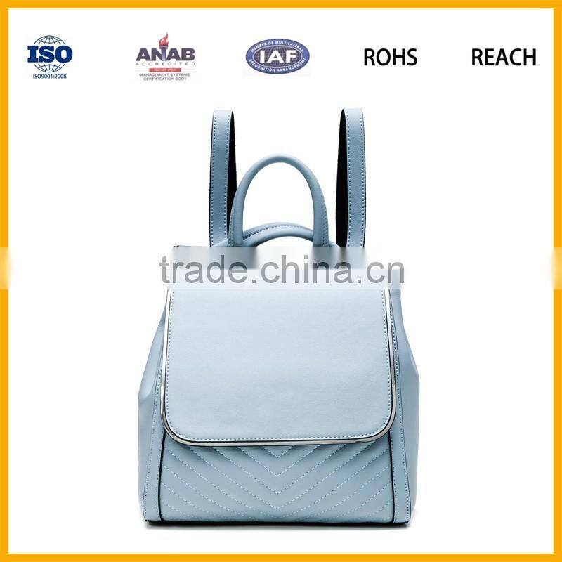 Wholesale Fancy Design Cheap PU Leather Ladies Bag Backpack Leisure Bag