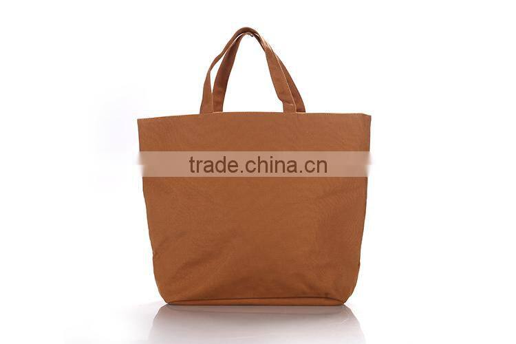 China supplier Newest Design Useful Waterproof canvas foldable women shopping bag for small qty