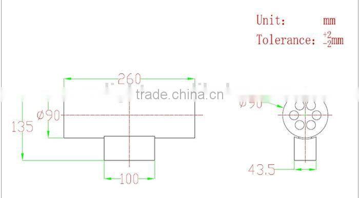 China Supplier IP65 18W Up and Down LED Wall Lamp Light