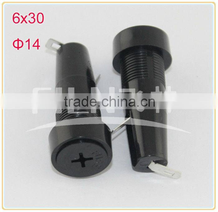 250VAC black bakelite protective fuse holder for 6*30mm fuse