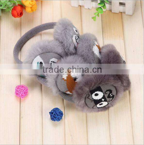 Animal Jacquard Pattern Earmuffs Warm Ear Protector