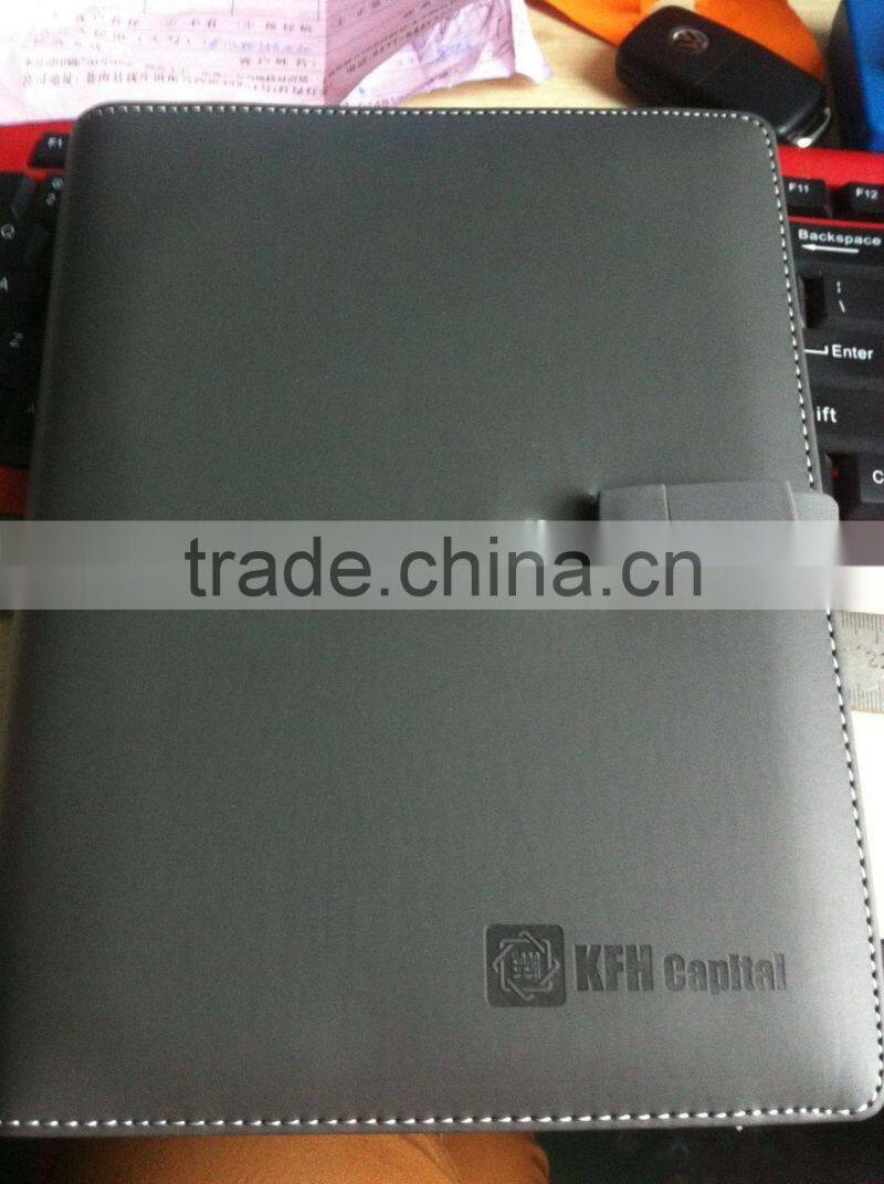 8GB capacity green leather usb notebook