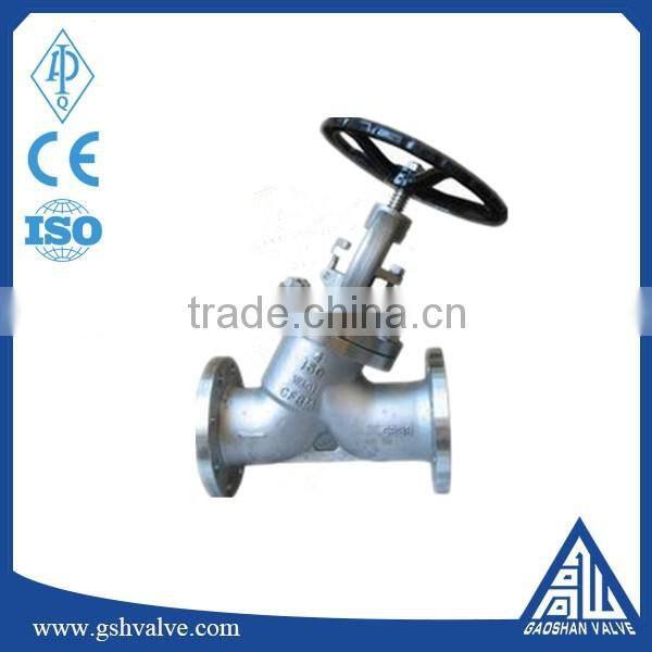 4" class150 CF8M/SS316 Y pattern globe valve