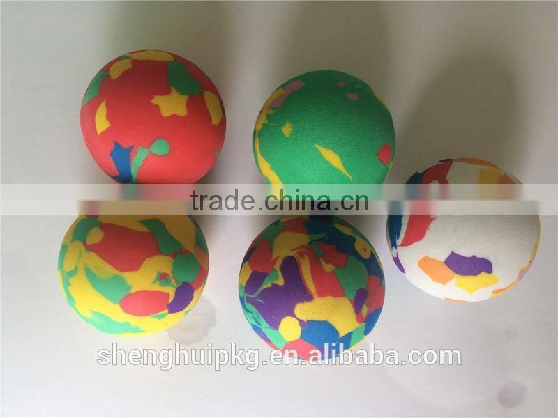 Mixed color eva foam toy ball gun eva foam ball eva foam bouncy ball