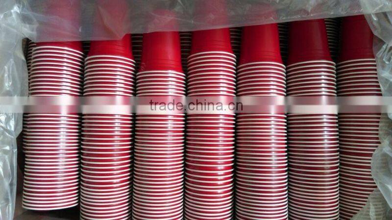 16oz cheap disposable plastic cups red plastic beer cups