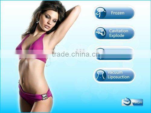 Ultrasound Cavitation RF Machine Cellulite Reduction Vacuum Roller System