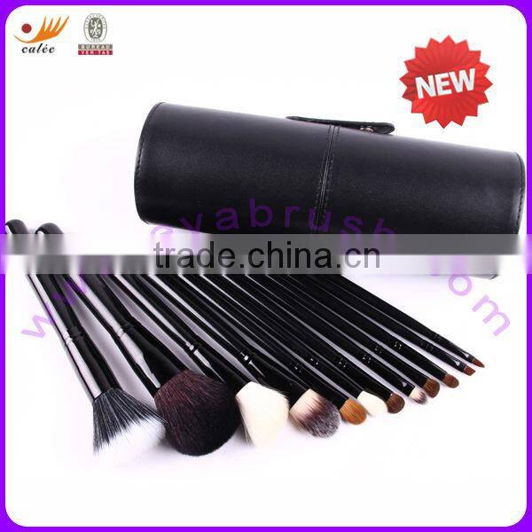 12pcs cylinder makeup brush blush containers