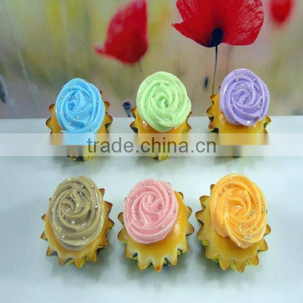 Fake cream cake with fridge magnets/Creative cupcake with fashion design/Cupcake mold for artificial food home house decoration