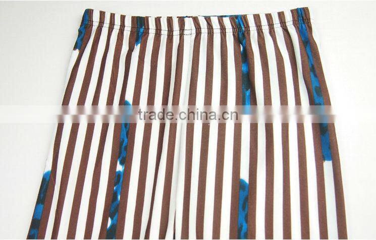 Women`s Striped Leopard Print Slim leg Footless Ladies Leggings