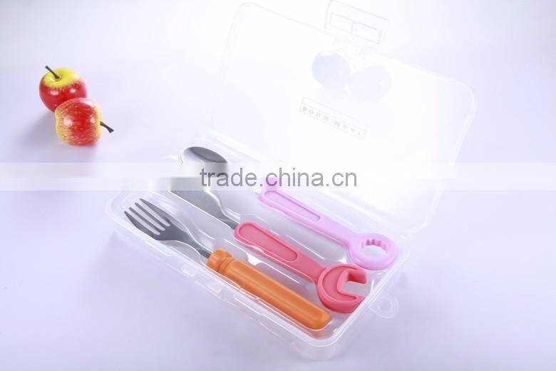 2016 NEW 100% Biodegradable BPA Free Baby Cutlery Sets & Meal Sets, children convenient cutlery