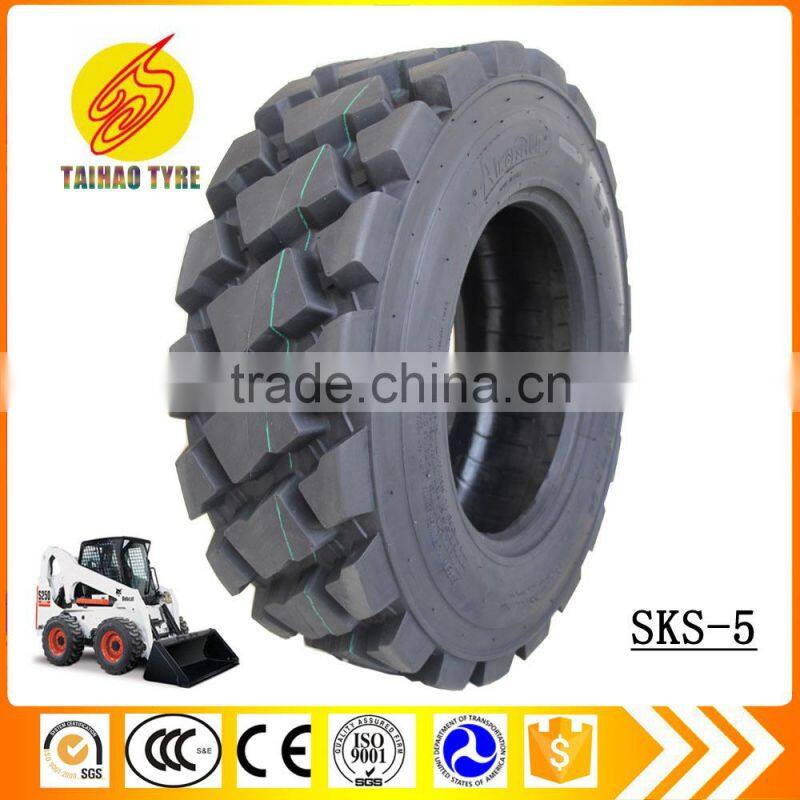 China direct factory SKS-5/L5 off the road tyres loader tyres bobcat tire skid steer tyre 10x16.5 12x16.5 10-16.5 12-16.5 tyires